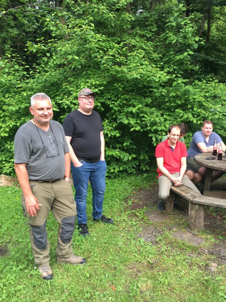 v.l.n.r Eduard Korb, Steffen Sauer, Kilian Heil und Julius Hartmann, Foto: Astrid Schneider-Heil