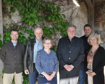 v.l.n.r. Schriftführer Sebastian Kühn, Werner Hüfner, Annette Hüfner, Joerg Hartmann, Kassenwart Thomas Engelbrecht, 1. Vorsitzende Astrid Schneider-Heil, Foto: Matthias Bender